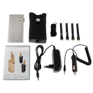High Power Portable Mobile Phone And Wi-Fi And GPS Signal Blocker Coverage 5~15 m
