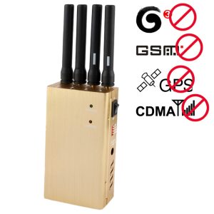 High Power Portable Mobile Phone And GPS Signal Jammer Coverage 5~15 m