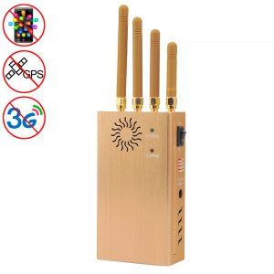 GSM CDMA DCS PCS 3G GPS High Power Portable Mobile Phone Signal Breaker Jammer Isolator Coverage 20m Gold