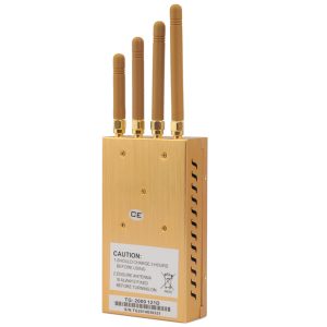 GSM CDMA DCS PCS 3G GPS High Power Portable Mobile Phone Signal Breaker Jammer Isolator Coverage 20m Gold