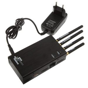 808HE Black Portable GSM CDMA DCS PHS 3G WIFI Cell Phone Signal Jammer With Coverage 5~20m