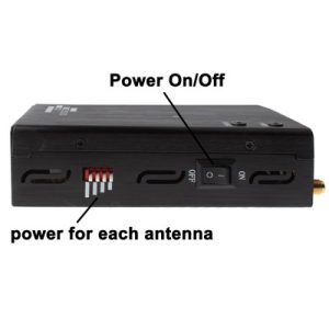 808HE Black Portable GSM CDMA DCS PHS 3G WIFI Cell Phone Signal Jammer With Coverage 5~20m