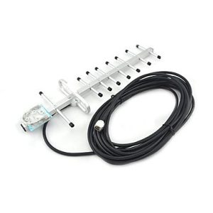LCD Display Mini CDMA 800MHz Mobile Phone Signal Booster , 850MHz Signal Repeater + Yagi Antenna with 10m Cable