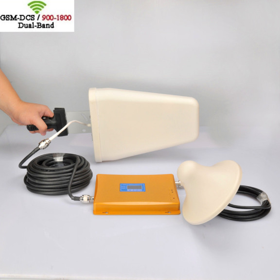 high power GSM DCS repeater dual band 900/ 1800 gsm signal booster