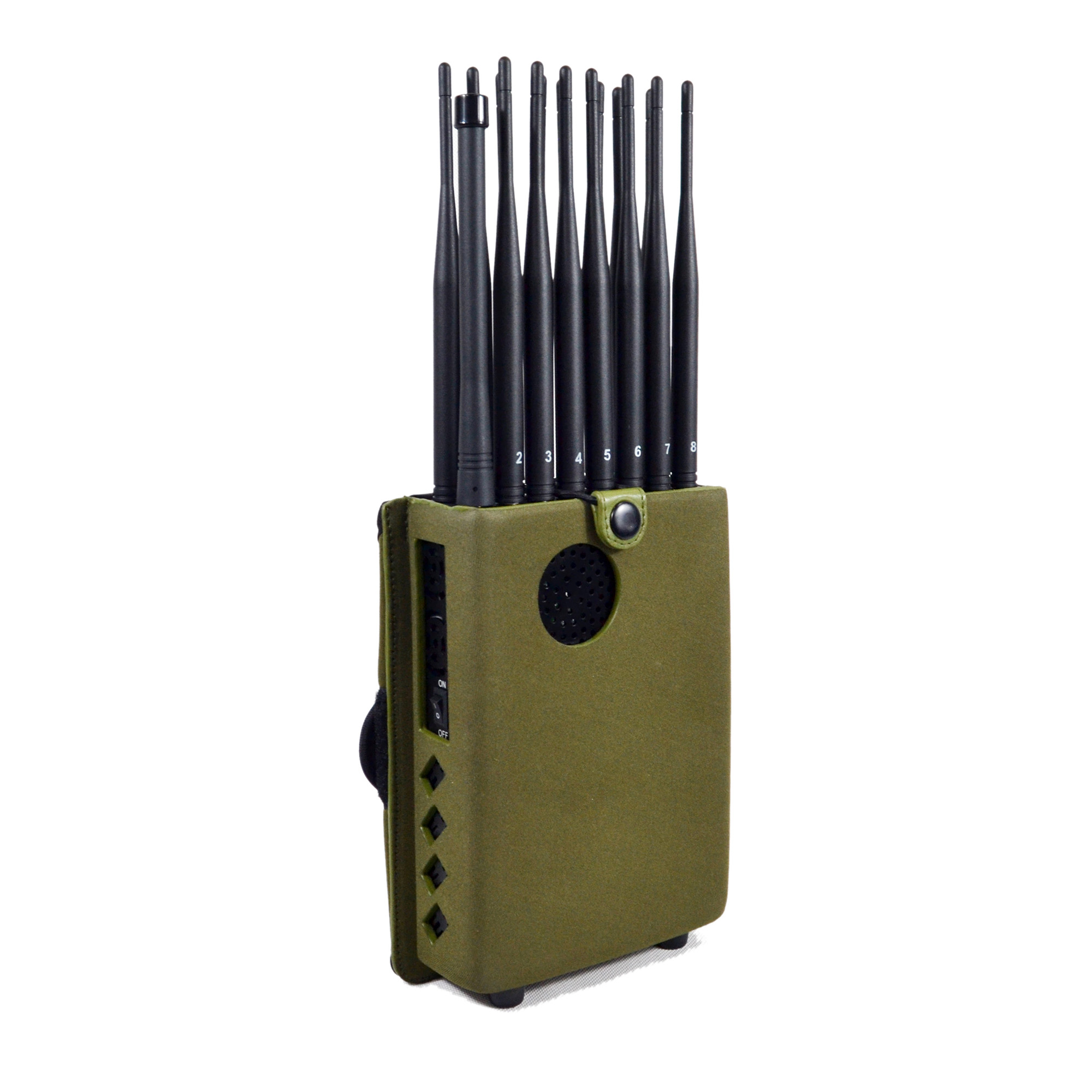 Latest Handheld 16 Bands Cell Phone Signal Jammer With Nylon Cover,Blocking 5G 4G Wi-Fi5G RF Signal Jammer,16Watt Jamming up to 25m 