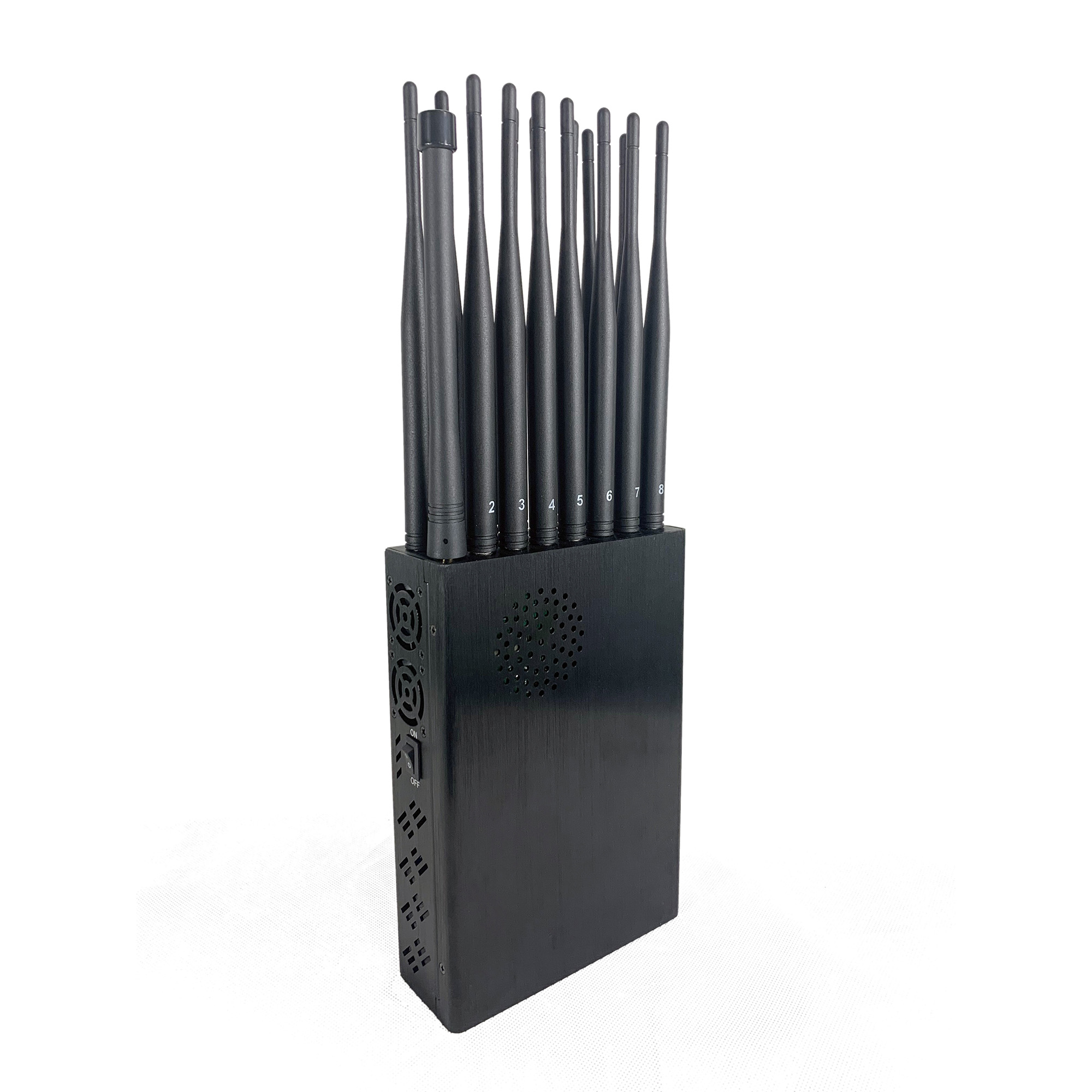  Latest Handheld 16 Bands Cell Phone Signal Jammer With Nylon Cover,Blocking 5G 4G Wi-Fi5G RF Signal Jammer,16Watt Jamming up to 25m 